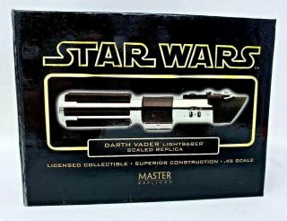 Master Replicas Star Wars Darth Vader Lightsaber Sw - 306 Scaled Diecast Nib