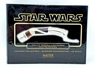 Master Replicas Star Wars Count Dooku Lightsaber Sw - 307 Scaled Diecast Nib
