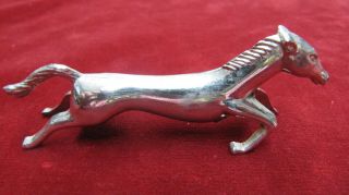 French Silver Plated Knife Rest Set 12 Vintage Art Deco Style Horse Equestrian 3