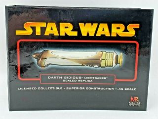 Master Replicas Star Wars Darth Sidious Lightsaber Sw - 315 Scaled Diecast Nib
