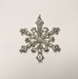 Gorham Silver Snowflake Ornament 1980 Silverplate Collectible Rare