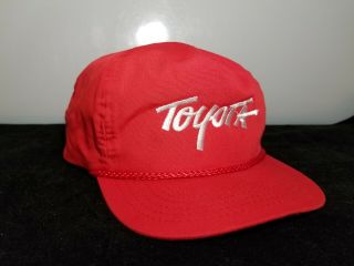 Vintage Red Toyota Snapback Hat
