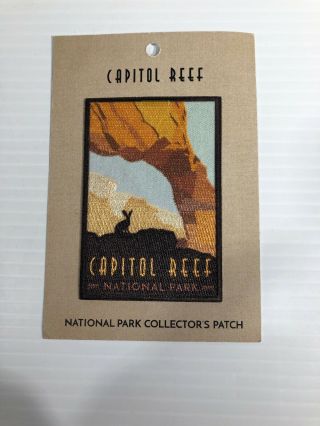 Capital Reef National Park Collectors Patch 2.  5“ X 3.  5“ Colorful Detail Utah