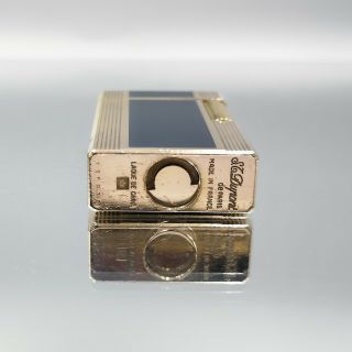 Great Rare ST DUPONT Gold plated and china lack feuerzeug lighter 8