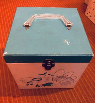 Vintage 7 " 45 Rpm Record Storage Box,  Platter - Pak Double - Sized
