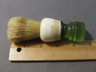 Antique Vintage Shaving Mug Brush Green Handled Erskine