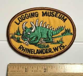 Logging Museum Rhinelander Wisconsin Hodag Monster Wi Souvenir Embroidered Patch