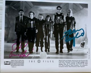 Autographed X - Files First Person Shooter Photos And Slides