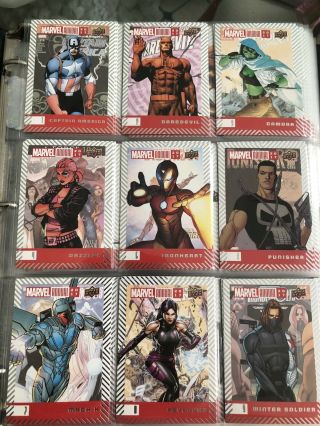 2017 Upper Deck Marvel Annual Mini Master Complete Set 2017 1 - 150 & Insert Cards