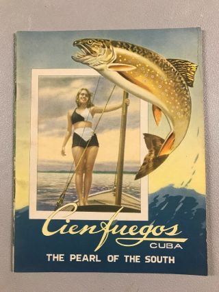Cienfuegos Cuba The Pearl Of The South Vintage Brochure 1940’s