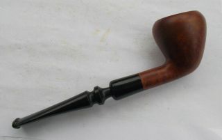 Rare Vintage Estate Tobacco Pipe Hand Made Carved Wood Italy Breyer Shape
