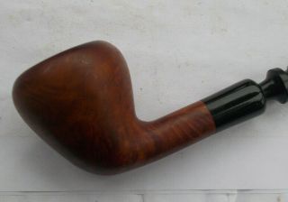 RARE Vintage Estate Tobacco Pipe Hand Made Carved Wood Italy Breyer Shape 2