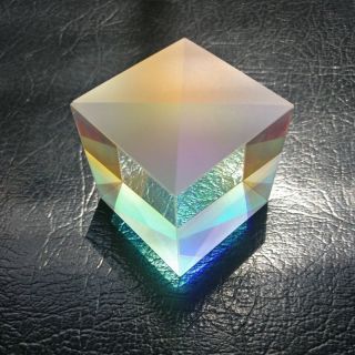 Defective Optical Prism Dichroic Cube Beam Splitter Home Decoration 34 34 36mm