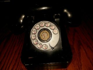 Vintage 1940 ' s Stromberg - Carlson Rotary Desk Phone 1243 2