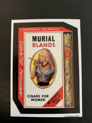 2018 Wacky Packages Variations Series Concept Card 1/2 Murial Bland Only 2 Made