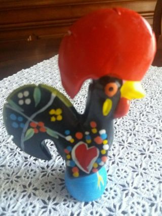 Handcrafted Earthenware Portuguese Rooster Of Barcelos