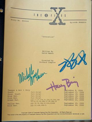 The X - Files Autographed Invocation Bundle
