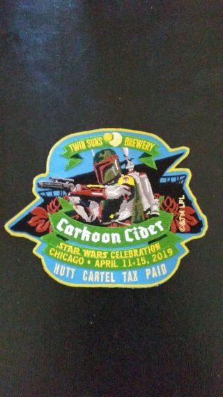 Star Wars Celebration Chicago Twin Suns Brewery Boba Fett Chase Cider Patch