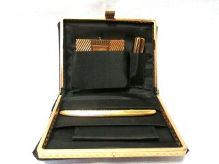 Vintage Rex Fifth Avenue Clutch Purse Compact Lipstick Tube Comb Case Set