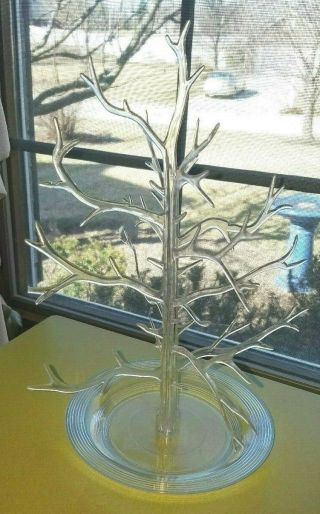 Vintage Early 1960s Clear Large Lucite Plastic " Gumdrop Tree " Rare