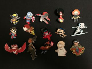 Sdcc 2019 Exclusive Marvel Pins Skottie Young Blind Box Complete Set Of 15
