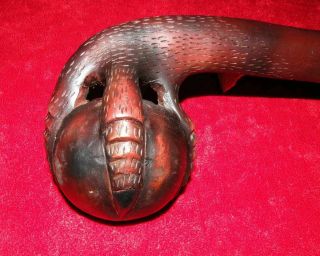 Native American Woodland Ball Head & Eagle Claw War Club Artifact