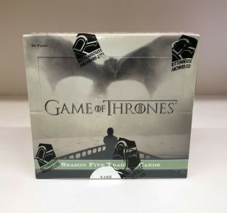 Game Of Thrones Season 5 Five - Trading Card Hobby Box - Rittenhouse 2016