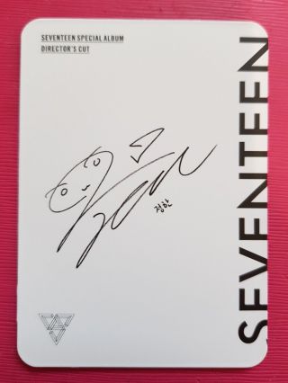 SEVENTEEN JEONGHAN Official PHOTOCARD Lenticular Special Album Director ' s Cut 정한 2