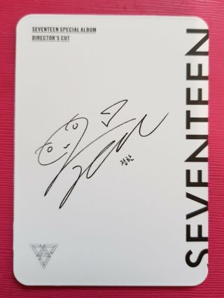 SEVENTEEN JEONGHAN Official PHOTOCARD Lenticular Special Album Director ' s Cut 정한 4