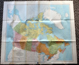 1966 Canada Map Dept.  Of Energy,  Mines And Resources
