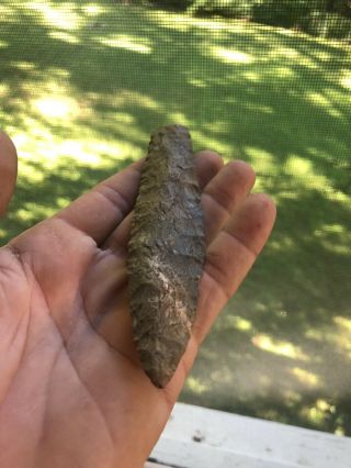 Killer 5 1/2” Agate Basin Blade Native American Artifact Missouri Arrowhead