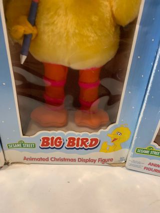 Telco Sesame Street Big Bird Elmo Oscar Animated Christmas Display Figures 5