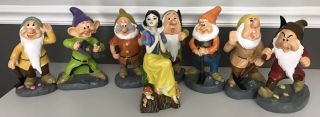 Disneys Snow White And The Seven Dwarfs Resin Garden Statues 8 In Set 2019