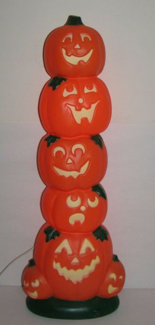 38 " Halloween Plastic Blow Mold Pumpkin Jack O 