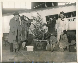 Northern Star 1929 Press Photo 3 - 37 Sikorsky Xmas Before Non - Stop Record Flight