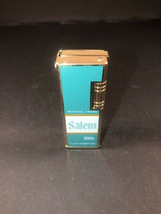 Vintage 70’s Collectible Salem Cigarettes Lift Arm Lighter Advertising 2