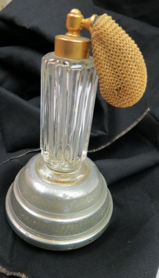 1920 Era / Vanity Perfume & Music Box / Ribbed Bottle / Dust Too