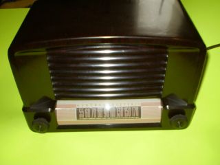 1948 Ge General Electric Mod 114 Am 5 Tube Radio Bakelite Plays Nicely