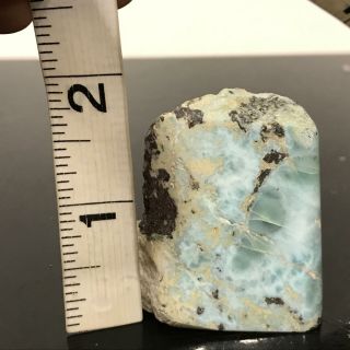 Vtg Collectors Geologist Blue Larimar Raw Mineral Specimen Rock 120g 4