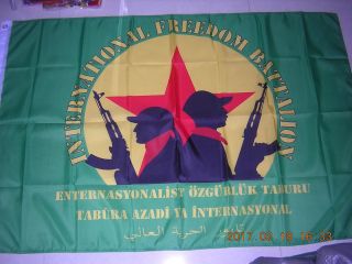 100 The International Freedom Battalion Ifb Eot Of Syria Flag Ensign 3x5ft