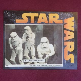 Vintage 1977 Star Wars General Mills Adpac Sticker Stormtroopers
