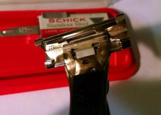 Vintage Razor - - Schick Adjustable 1 - 8 Dial {M - 21} with Store Case and NOS Blades 4
