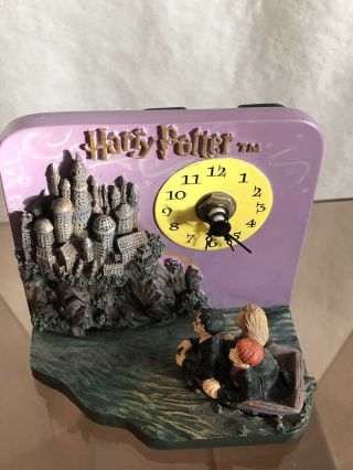 Harry Potter Resin Clock Hogwarts Boats Philosopher’s Stone 3D Sculpture 5