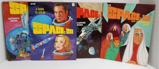 Space: 1999 Coloring And Activity Books By Saalfield 1975 Set Of 4 Unmarked
