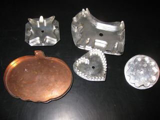Set Of 5 Hand Made Cookie Cutters Country Living 3 - Signed M Hill