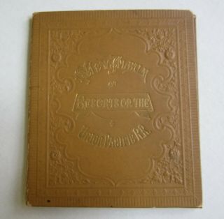 Old C.  1880 - Souvenir View Album Of Resorts On The Union Pacific Railroad