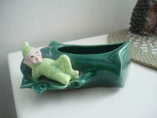 Vintage Treasure Craft Ceramic Pixie Elf Planter,  Too Cute & Fun,  Enjoy It Soon