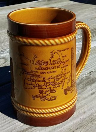 Vintage Beer Mug Stein Cape Cod Massachusetts