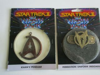 Star Trek Ii Wrath Of Khan Uniform Insignia & Khan 