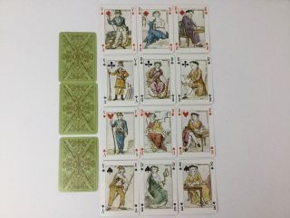 Vintage French Playing Cards Philosophers Jeu Des Philosophes Voltaire Rousseau